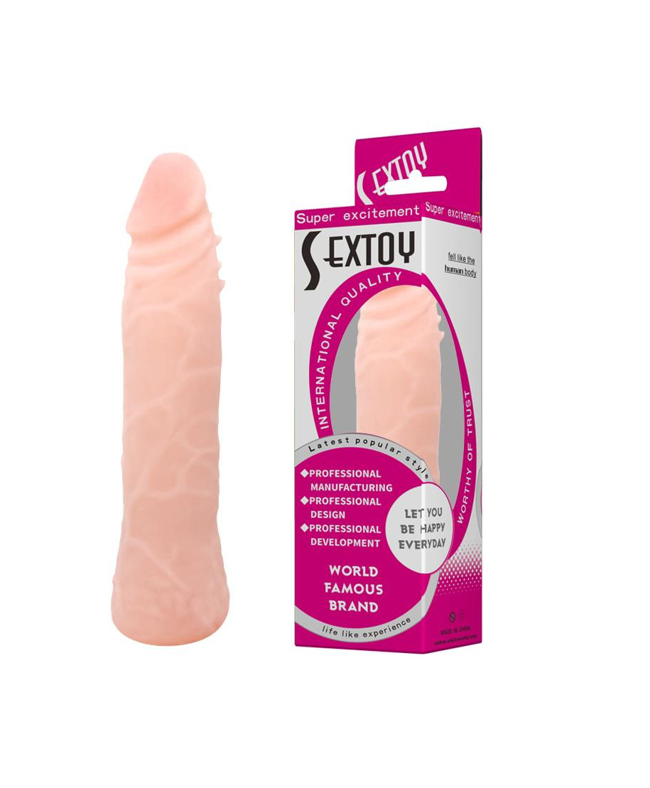 Dildo sztuczny członek wyginany realistyczny 19cm