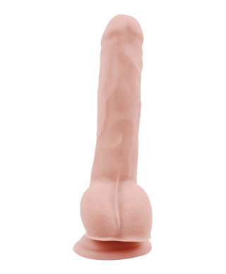 Dildo duże żylaste penis z mocną przyssawką 23 cm