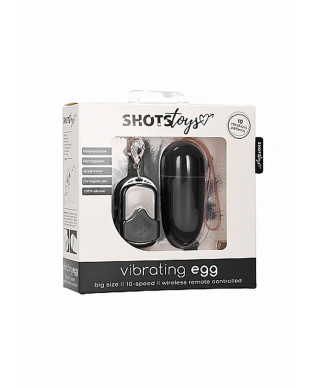 10 Speed Remote Vibrating Egg - Big - Black