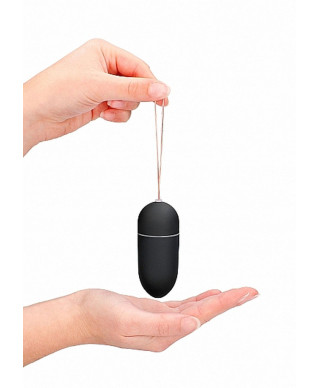 10 Speed Remote Vibrating Egg - Big - Black