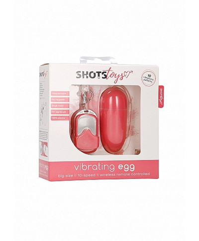 10 Speed Remote Vibrating Egg - Big - Pink