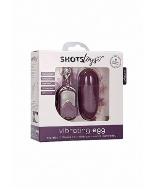 10 Speed Remote Vibrating Egg - Big - Purple