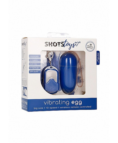 10 Speed Remote Vibrating Egg - Big - Blue