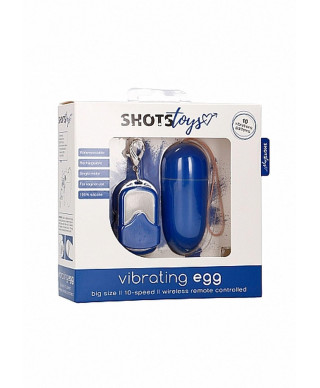 10 Speed Remote Vibrating Egg - Big - Blue