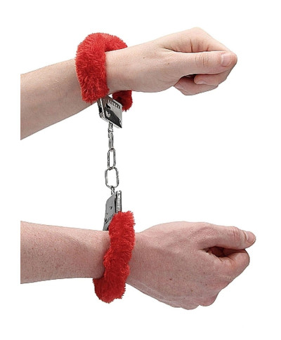 Beginners Handcuffs Furry - Red