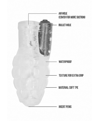 No22 - Stroker - with vibrating bullet - Translucent