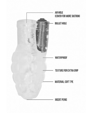 No22 - Stroker - with vibrating bullet - Translucent