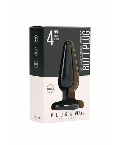 Butt Plug - Basic - 4 Inch - Black