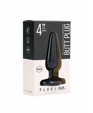 Butt Plug - Basic - 4 Inch - Black