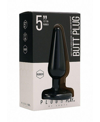 Butt Plug - Basic - 5 Inch - Black