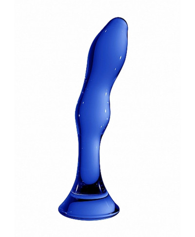 Szklane wodoodporne dildo do anusa i pochwy 15 cm