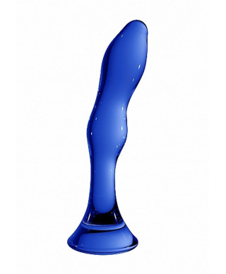 Szklane wodoodporne dildo do anusa i pochwy 15 cm