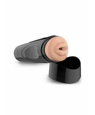 Self Lubrication Easy Grip Masturbator XL Oral - Flesh