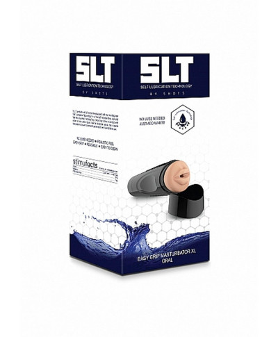 Self Lubrication Easy Grip Masturbator XL Oral - Flesh