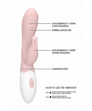 Rabbit Vibrator - Juicy - Pink