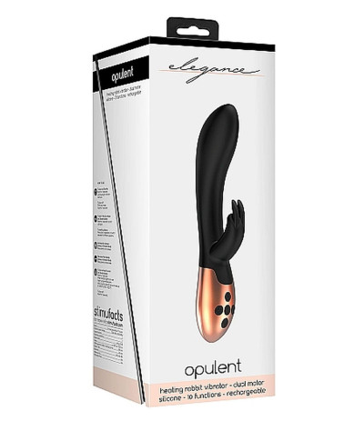 Heating Rabbit Vibrator - Opulent - Black