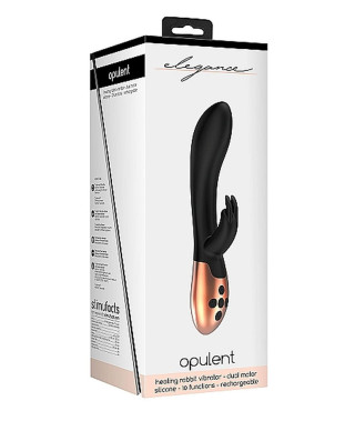 Heating Rabbit Vibrator - Opulent - Black