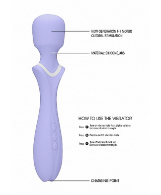 Loveline - Massage Wand - Jiggle - Purple