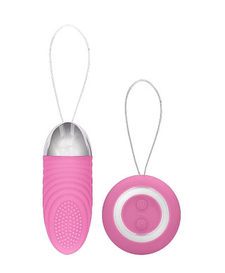 Ethan - Rechargeable Remote Control Vibrating Egg - Pink