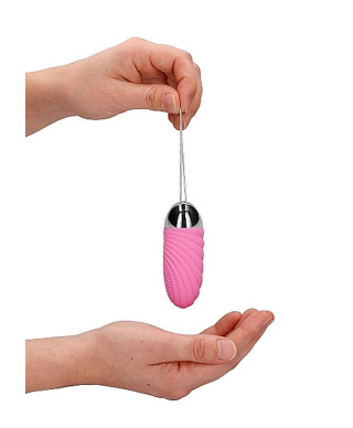 Ethan - Rechargeable Remote Control Vibrating Egg - Pink