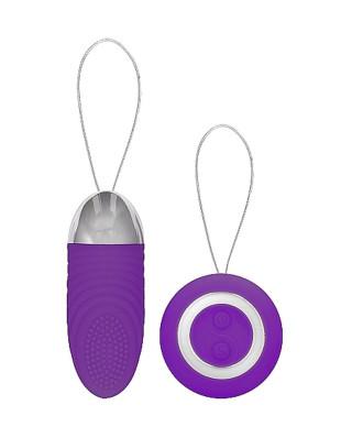 Ethan - Rechargeable Remote Control Vibrating Egg - Purple