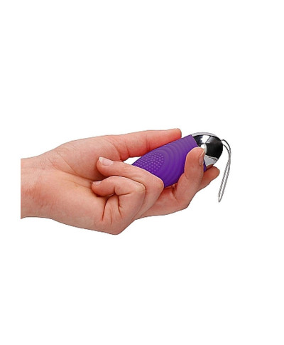 Ethan - Rechargeable Remote Control Vibrating Egg - Purple