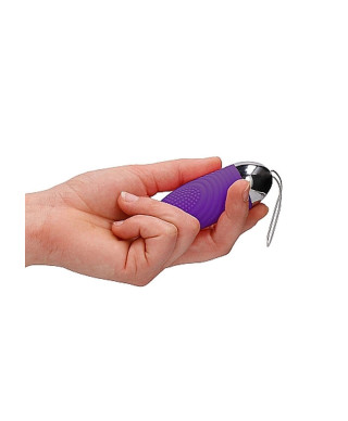 Ethan - Rechargeable Remote Control Vibrating Egg - Purple