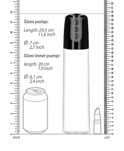 Automatic Cyber Pump with Masturbation Sleeve - Transparent