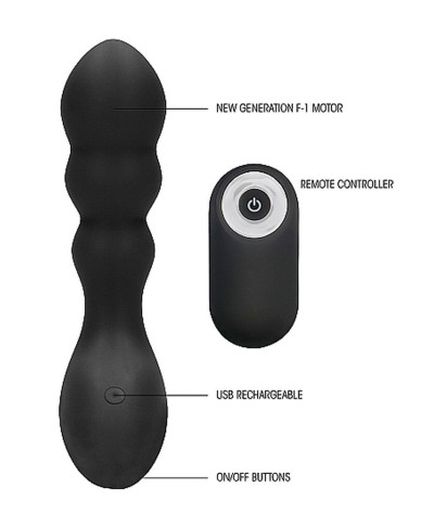 No 78 - Rechargeable Anal Stimulator - Black