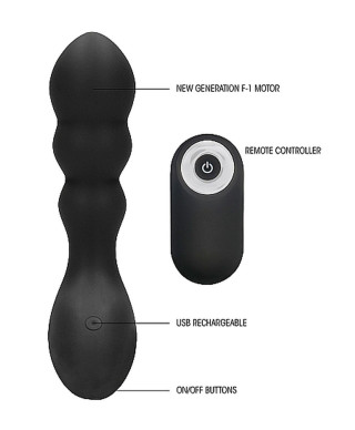 No 78 - Rechargeable Anal Stimulator - Black