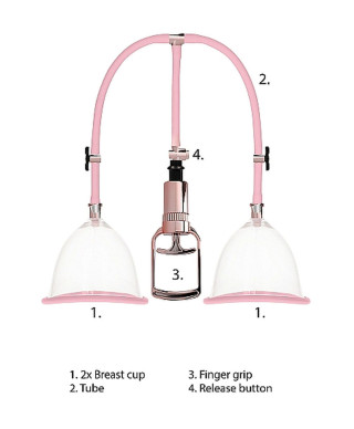 Breast Pump Set Medium - Rose Gold