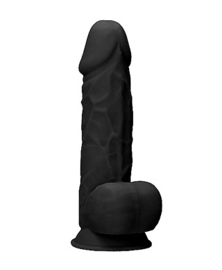 Silicone Dildo With Balls - 216 cm - Black