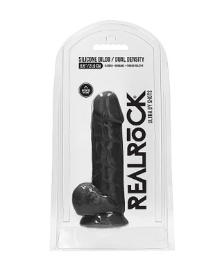 Silicone Dildo With Balls - 216 cm - Black