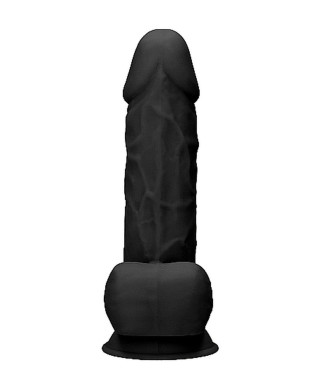 Silicone Dildo With Balls - 216 cm - Black