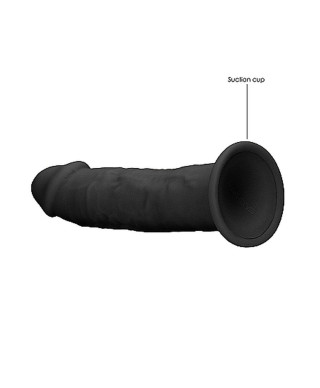 Zagięte silikonowe dildo mocna przyssawka 15 cm