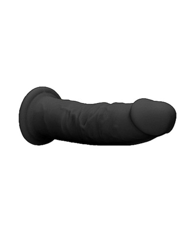 Zagięte silikonowe dildo mocna przyssawka 15 cm