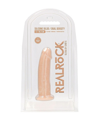 Żylaste silikonowe dildo mocna przyssawka 15 cm