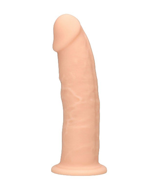 Żylaste silikonowe dildo mocna przyssawka 15 cm