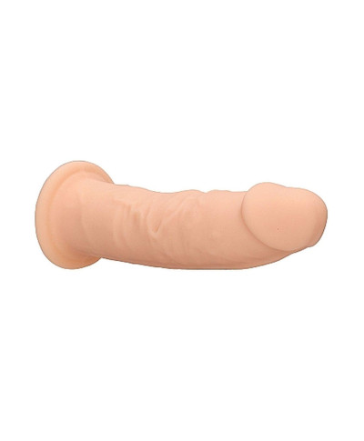 Żylaste silikonowe dildo mocna przyssawka 15 cm