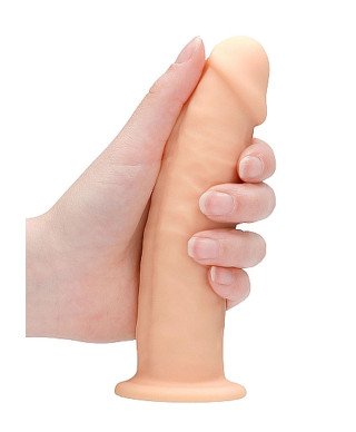 Żylaste silikonowe dildo mocna przyssawka 15 cm