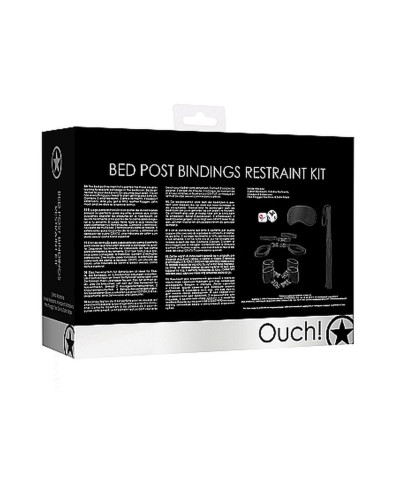 Bed Post Bindings Restraing Kit - Black