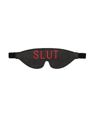 Ouch Blindfold - SLUT - Black