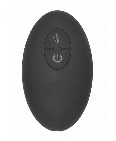 Remote Controlled E-Stim Vibrating Prostate Massager - Black