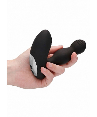 Remote Controlled E-Stim Vibrating Prostate Massager - Black