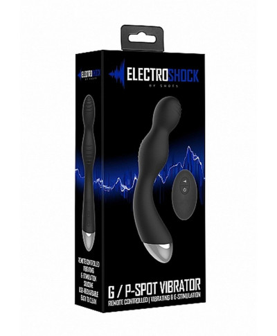 Remote Controlled E-Stim Vibrating GP-Spot Vibrator - Black