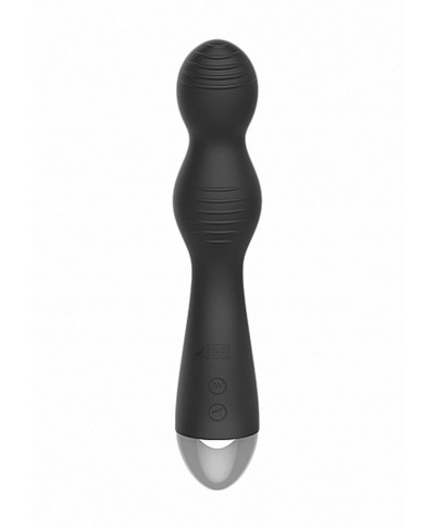 Remote Controlled E-Stim Vibrating GP-Spot Vibrator - Black