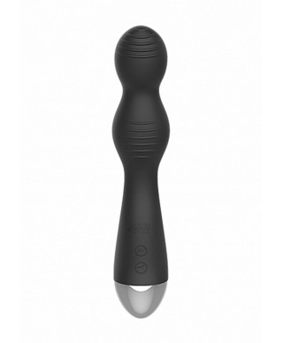 Remote Controlled E-Stim Vibrating GP-Spot Vibrator - Black