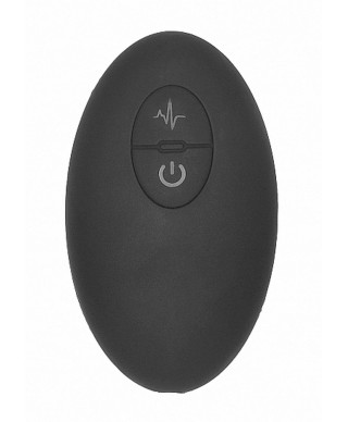 Remote Controlled E-Stim Vibrating GP-Spot Vibrator - Black