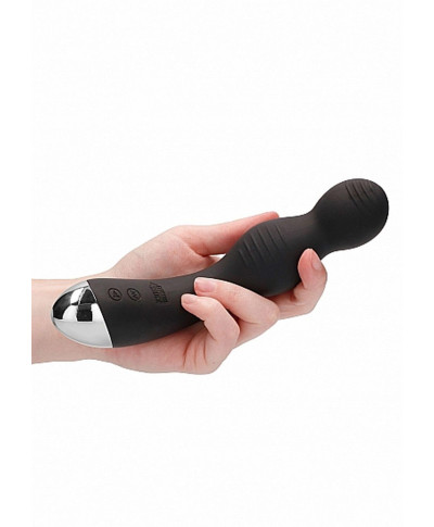 Remote Controlled E-Stim Vibrating GP-Spot Vibrator - Black