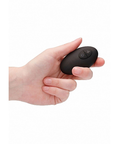 Remote Controlled E-Stim Vibrating GP-Spot Vibrator - Black